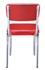 Little Ricky Retro Dinette Set Red Chairs Back View