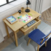 Lingo Natural Study Desk Top View Drawer Open Room Lingo Natural Study Desk Top View Drawer Open Room