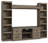 Trinell - 4-Piece Entertainment Center With 60" TV Stand