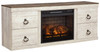 Willowton 4-Piece Entertainment Center with Electric Fireplace