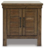 Moriville - Rectangular End Table - Grayish Brown