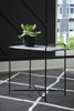Ashber - Accent Table - White / Black