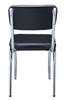 Little Ricky Retro Dinette Set Black Chairs Back View