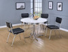 Little Ricky Retro Dinette Set with Black Chairs Room