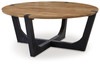 Hanneforth - Round Cocktail Table - Brown