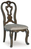Maylee - Dining Upholstered Side Chair (Set of 2) - Dark Brown