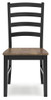 Wildenauer - Dining Room Side Chair (Set of 2) - Brown / Black
