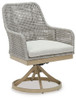 Seton Creek - Swivel Chair With Cushion (Set of 2) - Gray