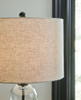 Airbal - Glass Table Lamp (Set of 2) - Clear / Black
