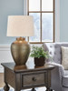 Madney - Metal Table Lamp - Antique Gold Finish