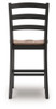Wildenauer - Barstool (Set of 2) - Brown / Black