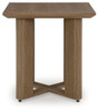 Serene Bay - Square End Table - Dark Brown