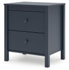 Simmenfort - Two Drawer Night Stand - Navy Blue