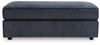 Albar Place - Oversized Accent Ottoman - Cobalt