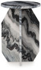 Wrenlane - Accent Table - Black / White / Taupe