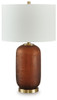 Farberman - Glass Table Lamp - Amber