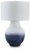 Dashland - Metal Table Lamp - White / Navy