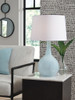 Rylanton - Glass Table Lamp - Aqua