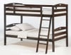 Sullivan Twin over Twin Bunk Beds for Kids Chocolate Finish