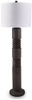 Fainwell - Poly Floor Lamp - Distressed Black