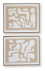 Waldett - Wall Art Set (Set of 2) - Beige / White