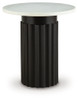Wainstone - Accent Table - Black / White