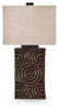 Heathbury - Paper Table Lamp - Antique Brown