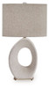 Trentlen - Paper Table Lamp - Cream / Gold Finish