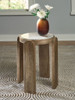 Gavrilley - Accent Table - Gray / White / Brown