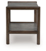 Kallenny - Rectangular End Table - Brown / Gray