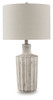Imre - Poly Table Lamp - Distressed Brown