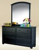 Eberhardt Black Arch Mirror shown with Optional Dresser Room