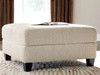 Steelwater Retreat - Oversized Accent Ottoman - Latte