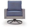 Dillon Beach - Swivel Lounge With Cushion - Blue / Gray