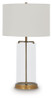 Gizeh - Glass Table Lamp - Clear / Gold Finish