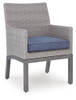 Dillon Beach - Arm Chair With Cushion (Set of 2) - Blue / Gray