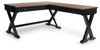 Wildenauer - Home Office Desk And Return - Brown / Black