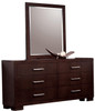 Makenna Cappuccino Mirror shown with Optional Dresser