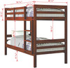 Polk County Twin over Twin Bunk Bed Dimensions