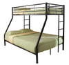 Clifton Street Metal Twin over Full Black Bunk Beds