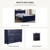 What's included in the Annapolis Blue Queen 3-Piece Panel Bedroom Set