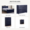 What's included in the Annapolis Blue Queen 4-Piece Panel Bedroom Set