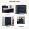 What's included in the Annapolis Blue Queen 4-Piece Panel Bedroom Set