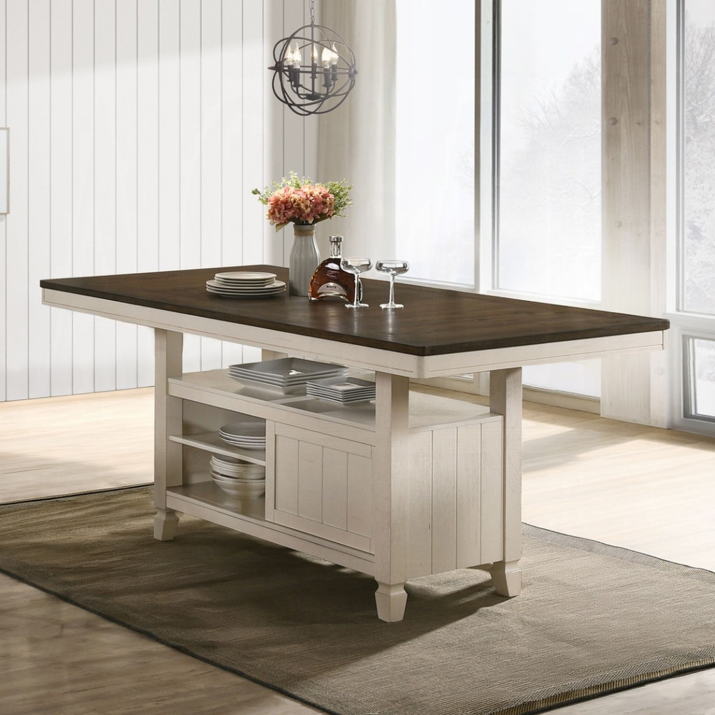 Acme Tasnim 77180 table; one included. Chairs shown separately.