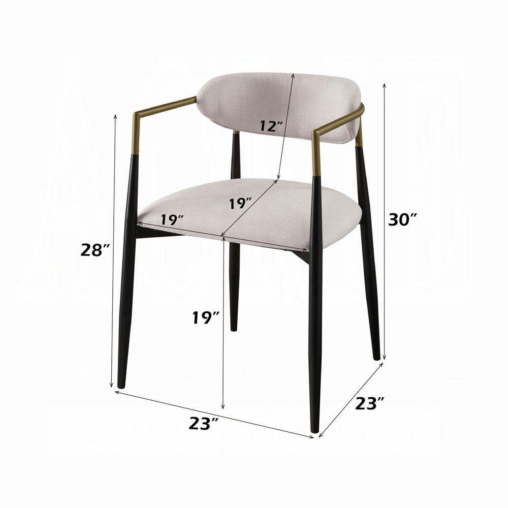 Manufacturer chair dimensions: 23 inches wide, 23 inches deep and 30 inches high.