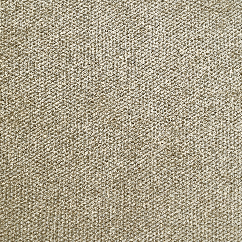 Close-up of the included chair’s beige upholstery texture.