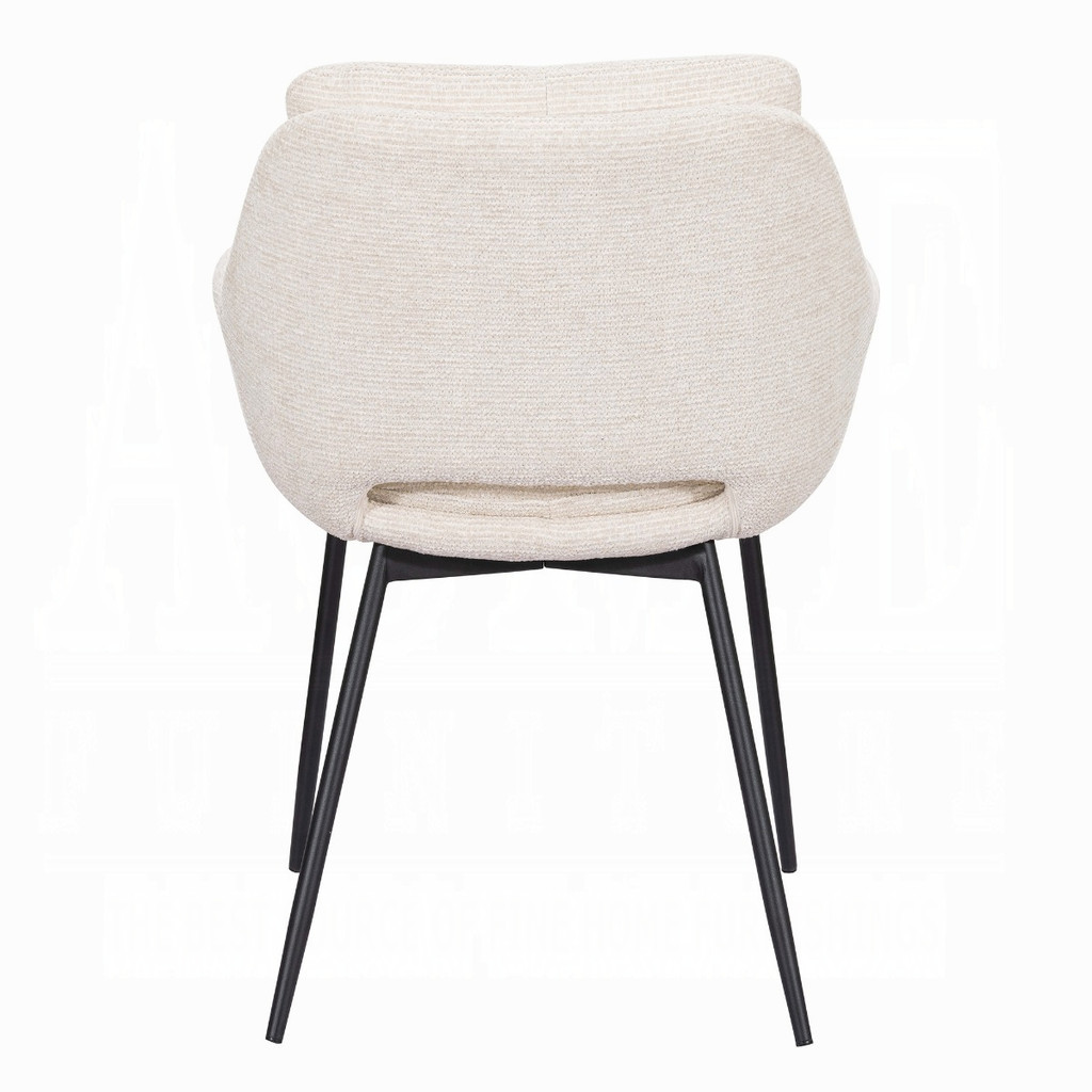 Rear view of the included Bexley armchair.