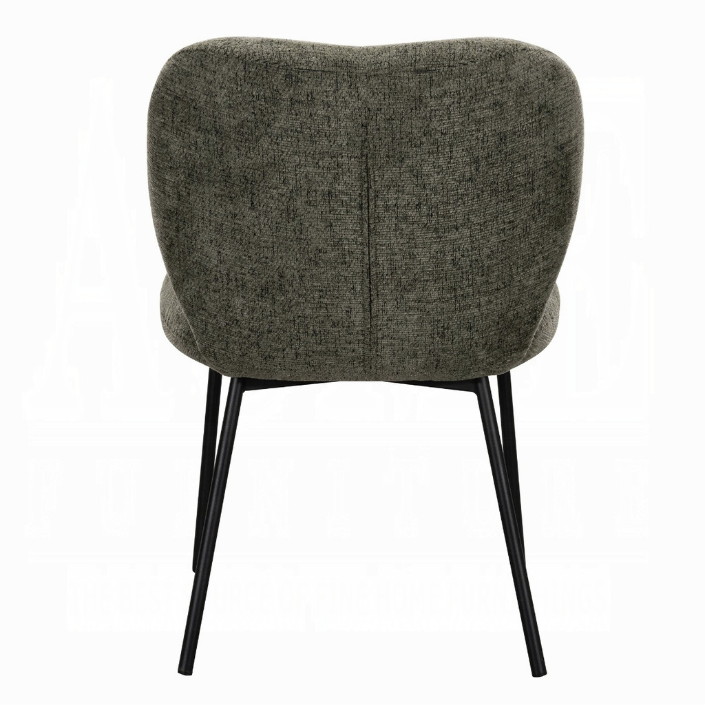 Rear view of the included Cassian side chair.
