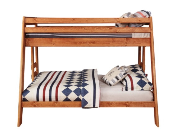 Black Mountain Twin over Full Bunk Bed Front View