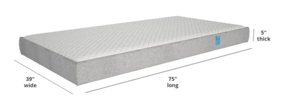 Max Twin Memory Foam Mattress Dimensions